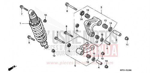 COUSSIN ARRIERE CLR125W de 1998